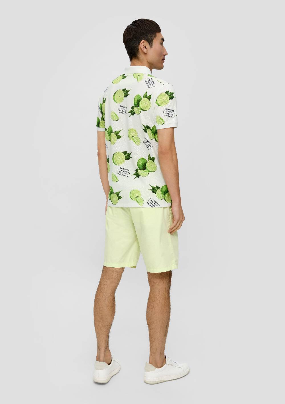S.Oliver Poloshirt Mit All-over-Print Und Kontrast-Details