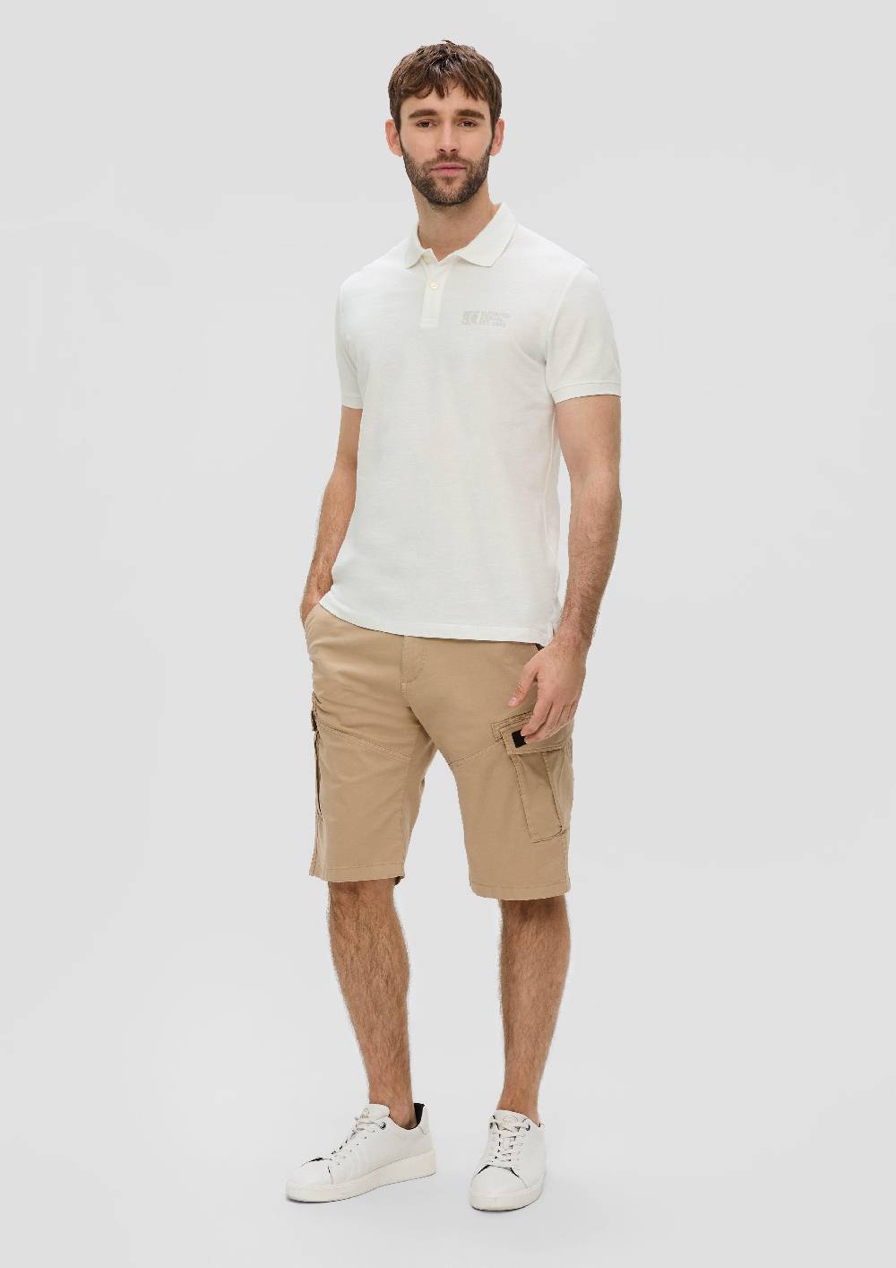 S.Oliver Poloshirt Mit Piquêstruktur Und Logo-Print