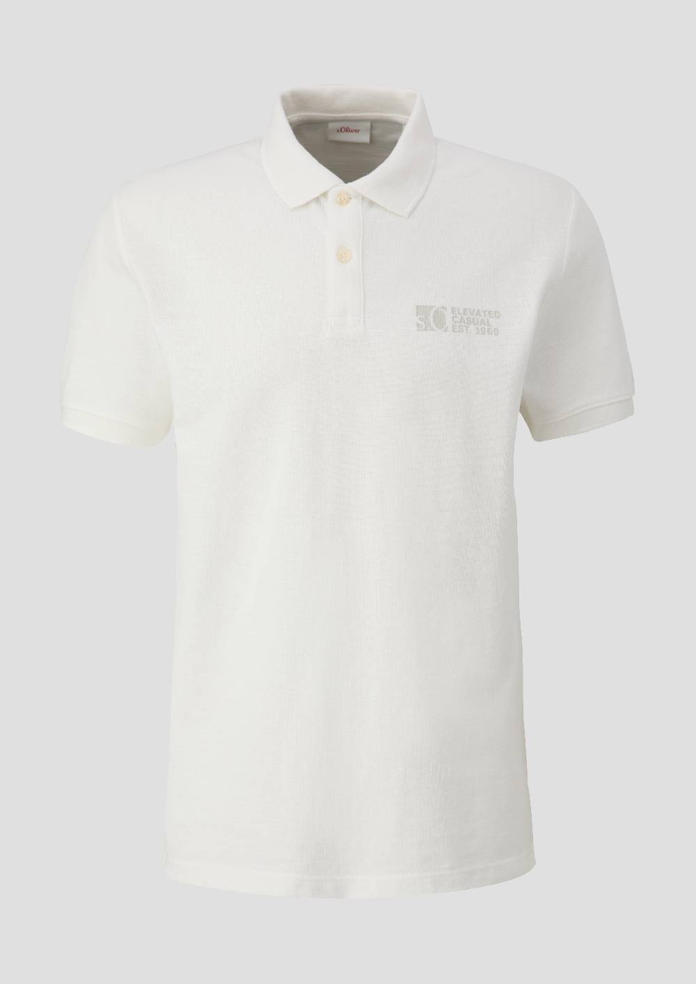 S.Oliver Poloshirt Mit Piquêstruktur Und Logo-Print