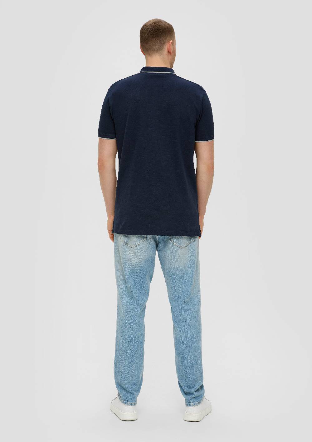 S.Oliver Poloshirt Mit Piquêstruktur Und Logo-Print