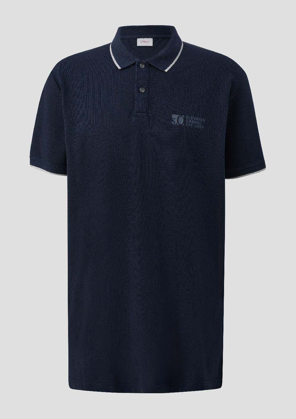 S.Oliver Poloshirt Mit Piquêstruktur Und Logo-Print