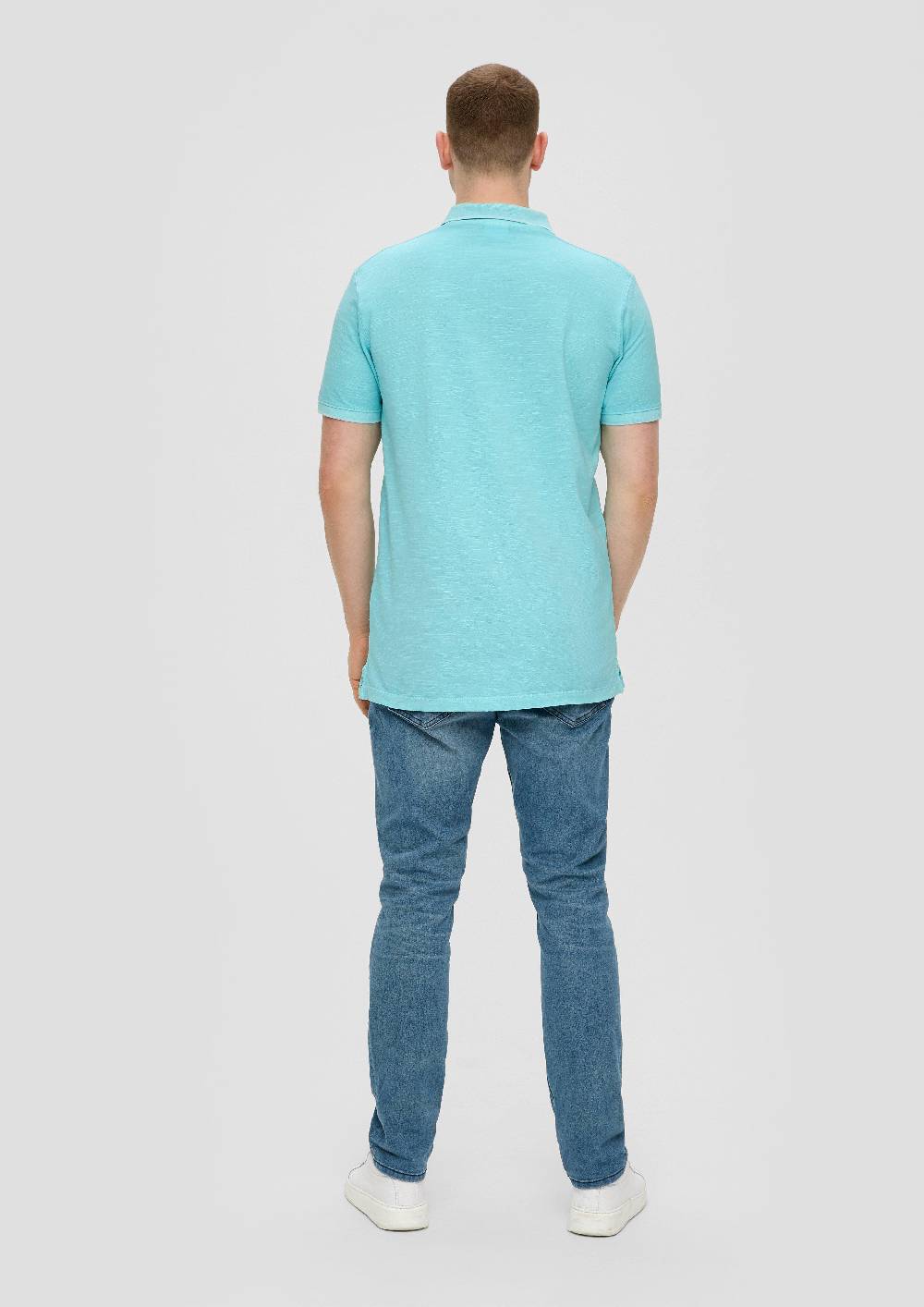 S.Oliver Poloshirt Mit Piquêstruktur Und Logo-Print