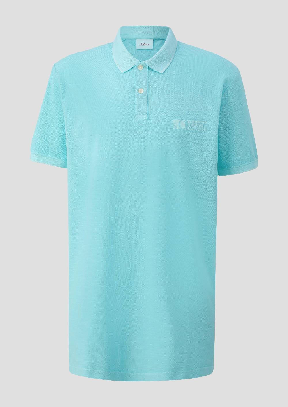 S.Oliver Poloshirt Mit Piquêstruktur Und Logo-Print