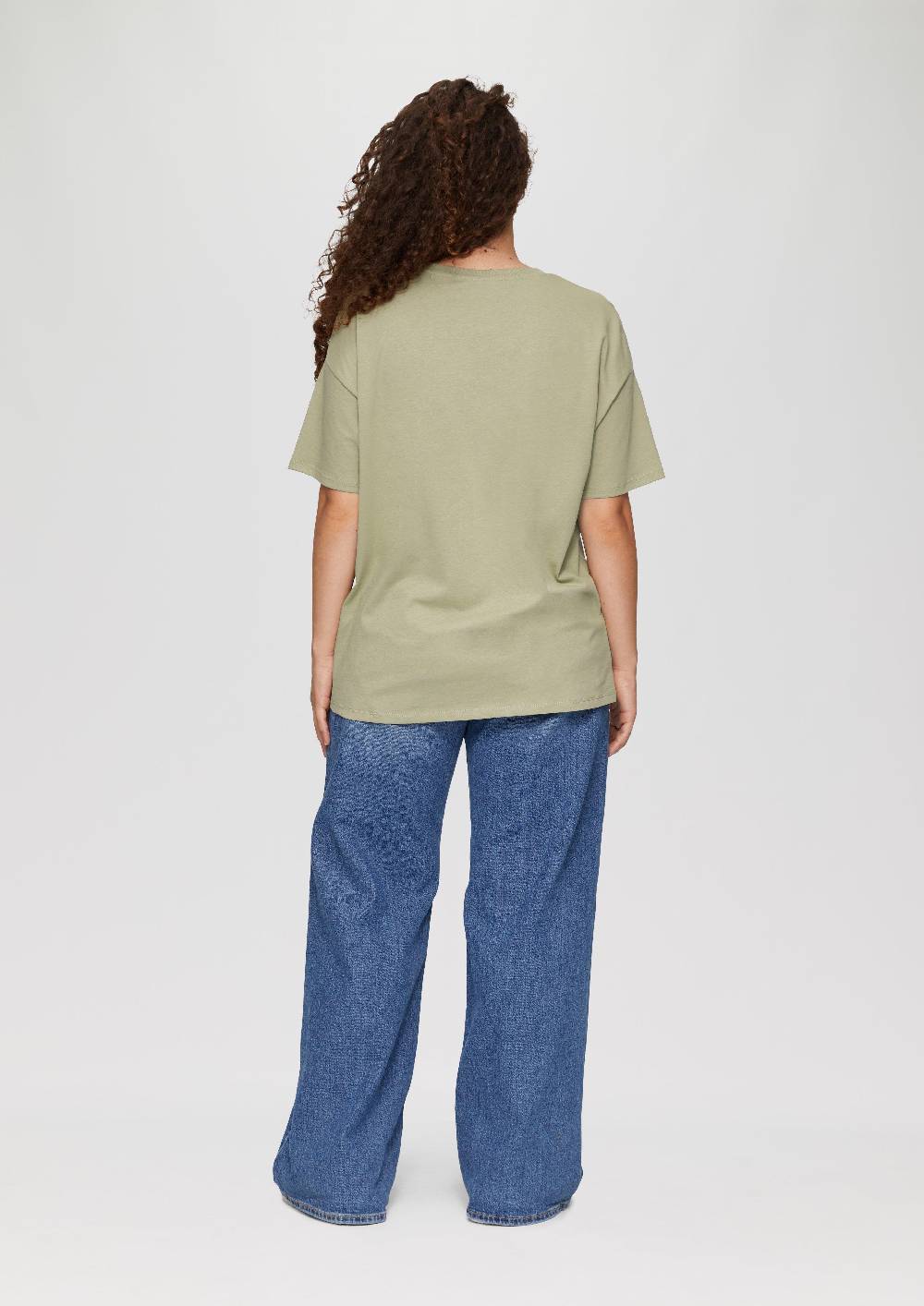 S.Oliver Print-T-Shirt Mit überschnittenen Schultern