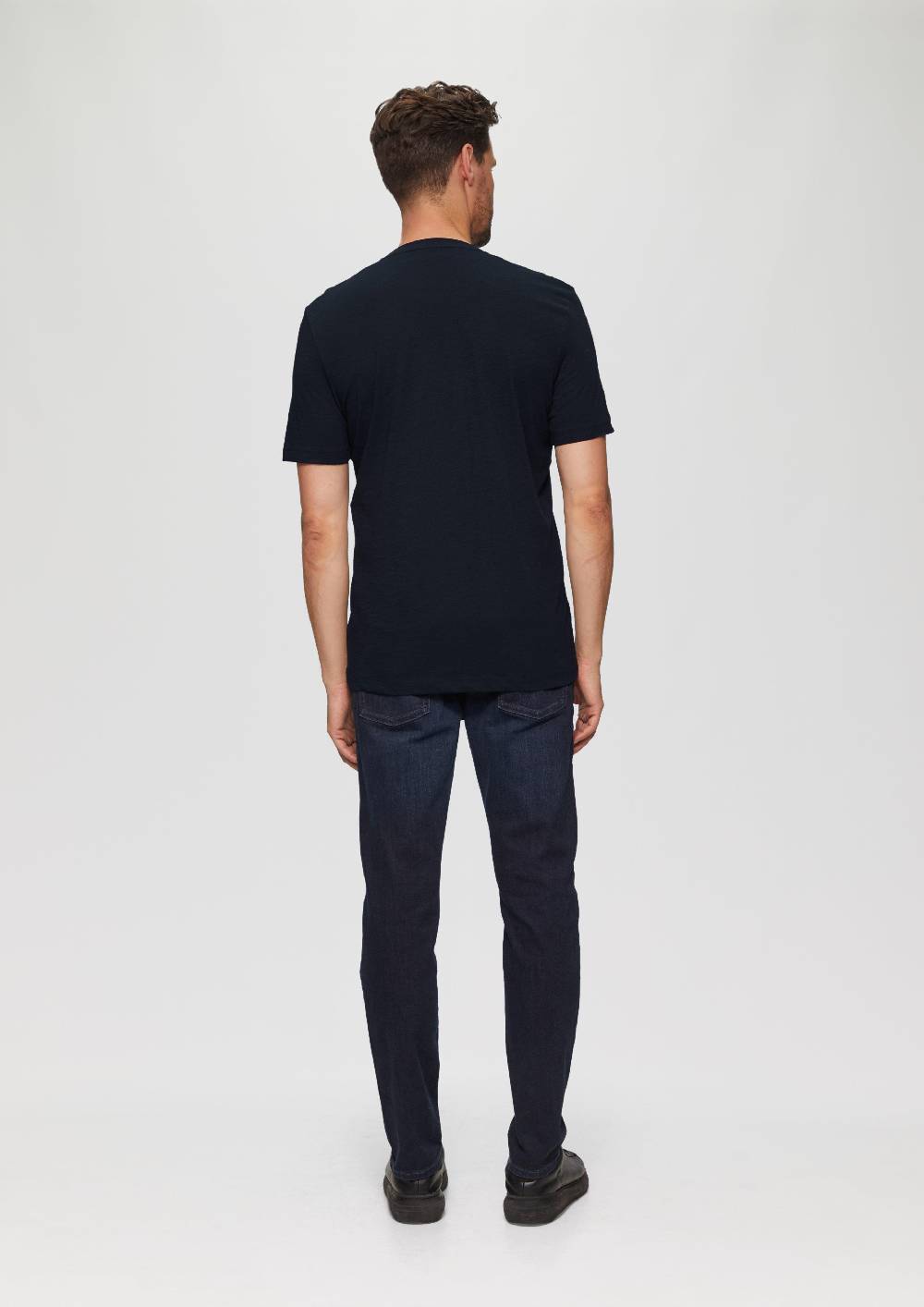 S.Oliver Printshirt Aus Baumwolle Mit Flammgarnstruktur