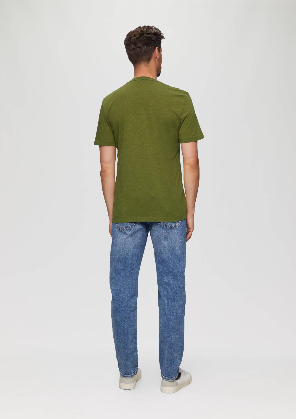 S.Oliver Printshirt Aus Baumwolle Mit Flammgarnstruktur