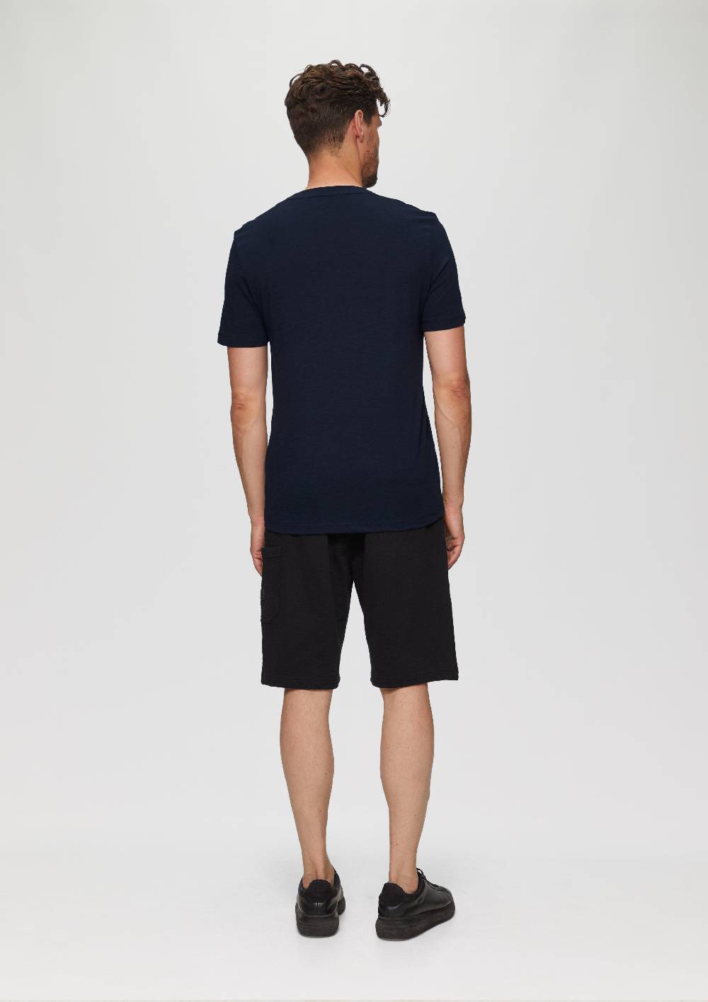 S.Oliver Printshirt Aus Baumwolle Mit Flammgarnstruktur