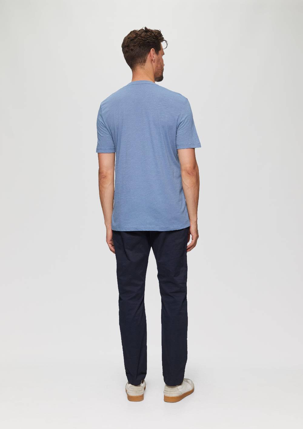 S.Oliver Printshirt Aus Baumwolle Mit Flammgarnstruktur