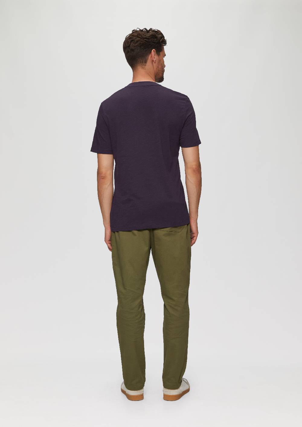 S.Oliver Printshirt Aus Baumwolle Mit Flammgarnstruktur