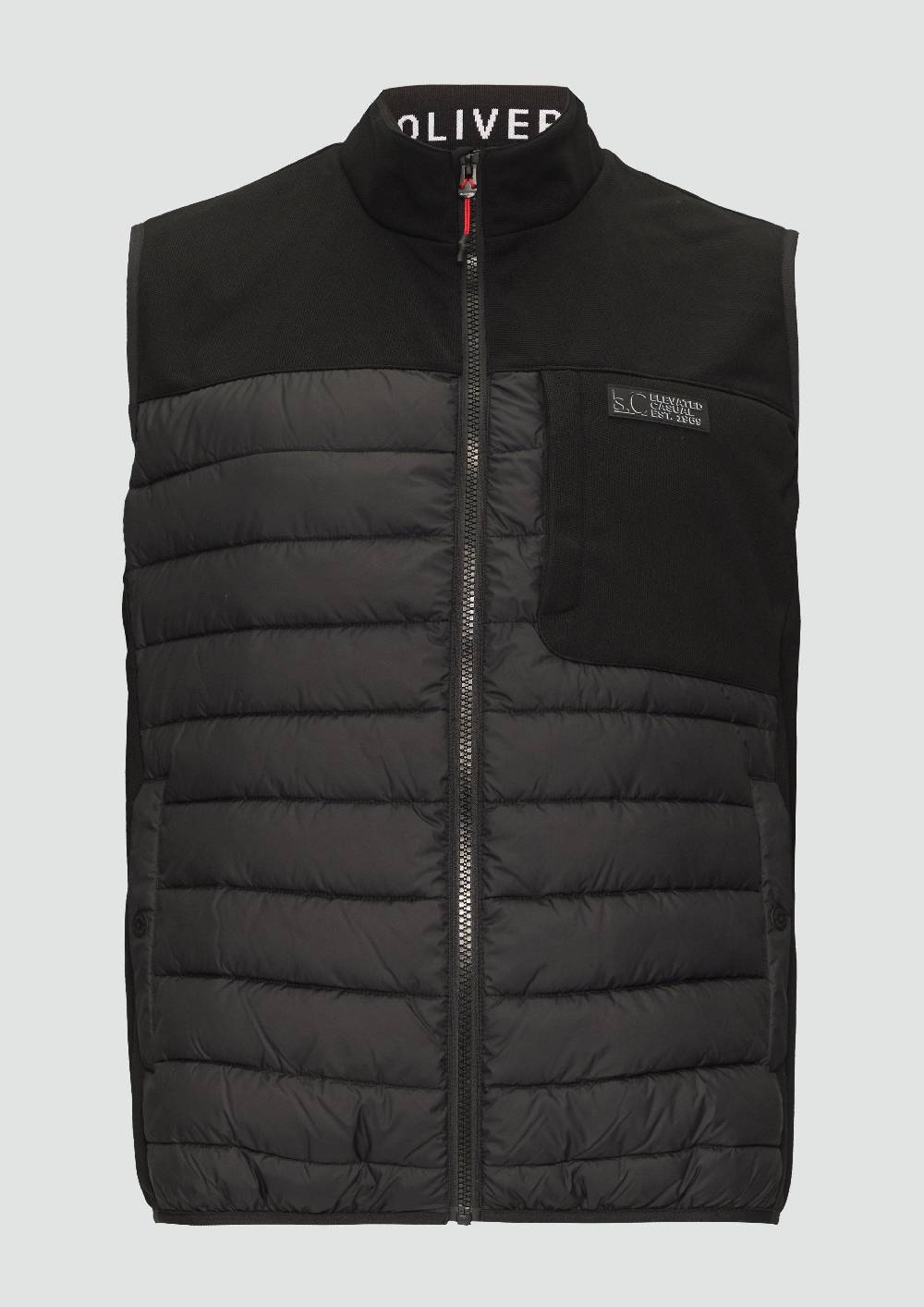 S.Oliver Pufferweste Aus Softshell Mit Kontrast-Details