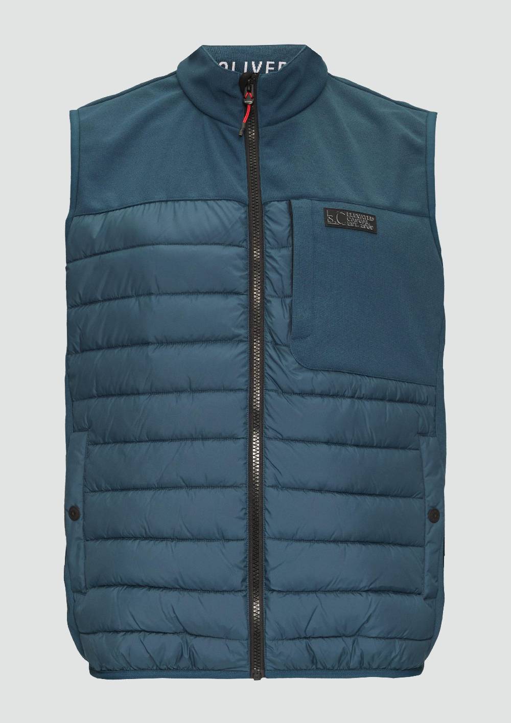 S.Oliver Pufferweste Aus Softshell Mit Kontrast-Details