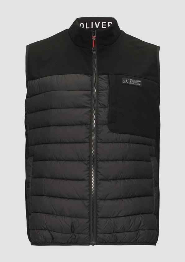 s.Oliver Pufferweste aus Softshell mit Kontrast-Details