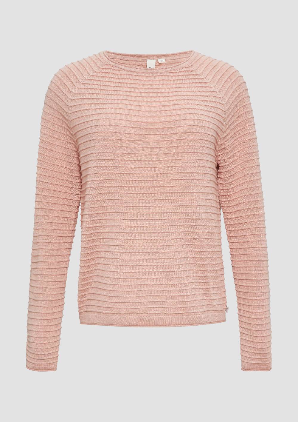 S.Oliver Pullover Mit Strukturmuster Aus Viskosemix