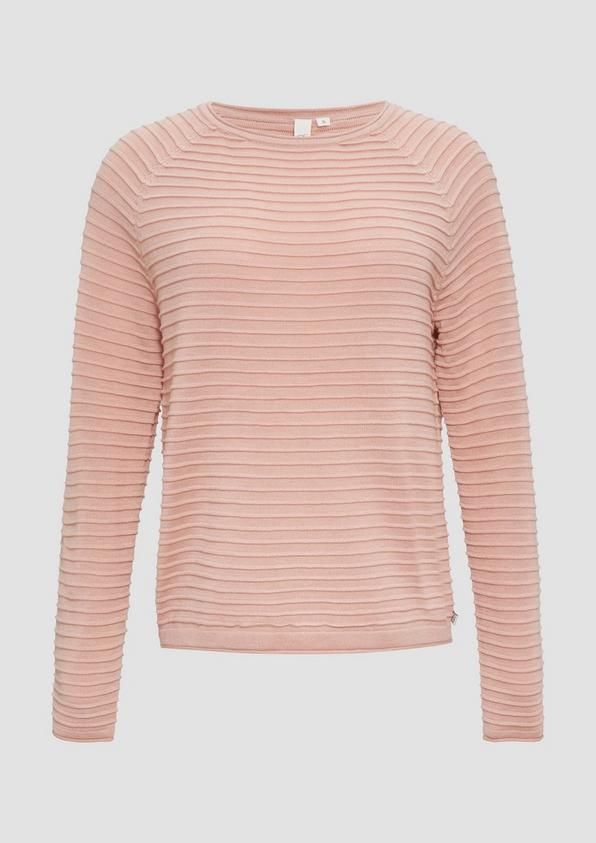 s.Oliver Pullover mit Strukturmuster aus Viskosemix