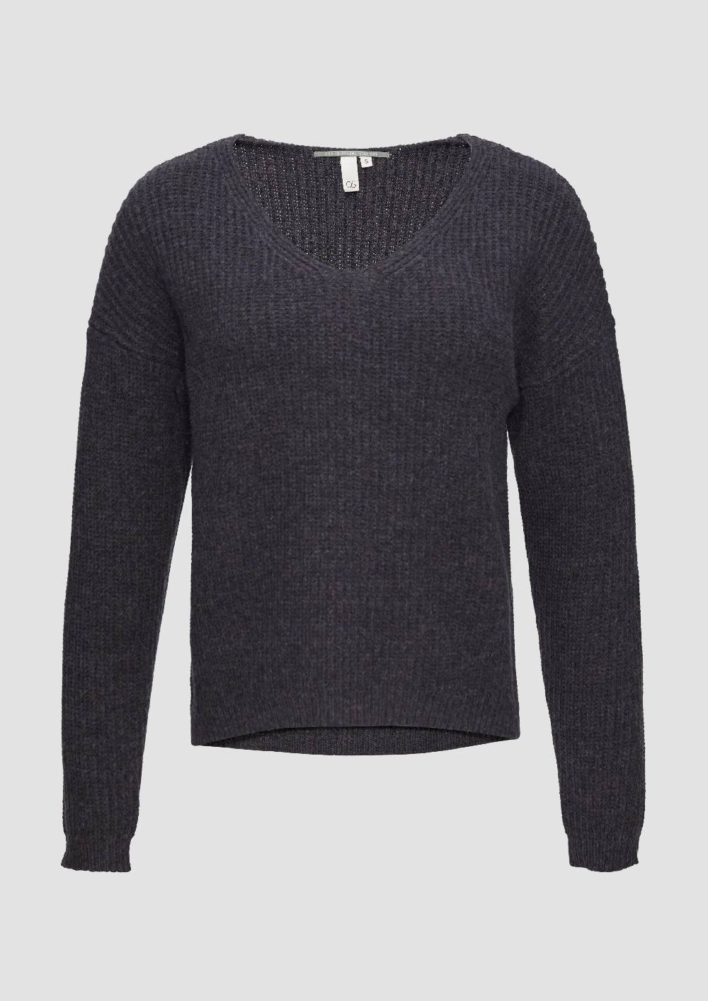 S.Oliver Pullover Mit überschnittenen Schultern In Melange-Optik