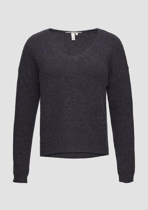 s.Oliver Pullover mit überschnittenen Schultern in Melange-Optik