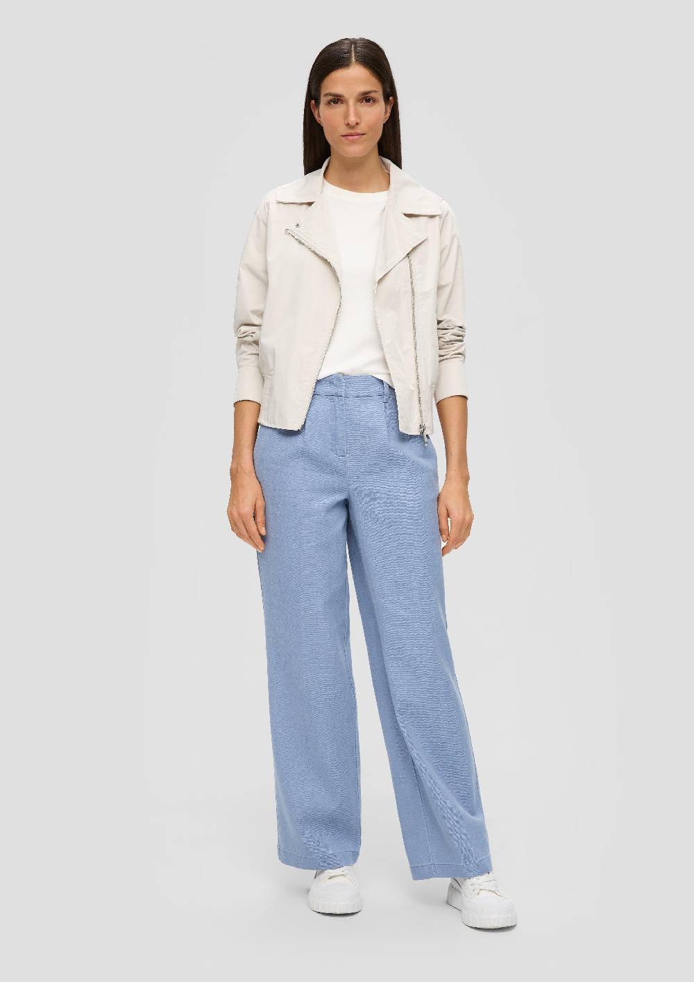 S.Oliver Regular: Businesshose Aus Baumwoll-Lyocell-Mix