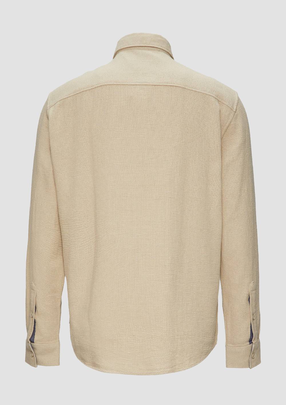 S.Oliver Regular Fit: Button-down-Hemd Aus Strukturware