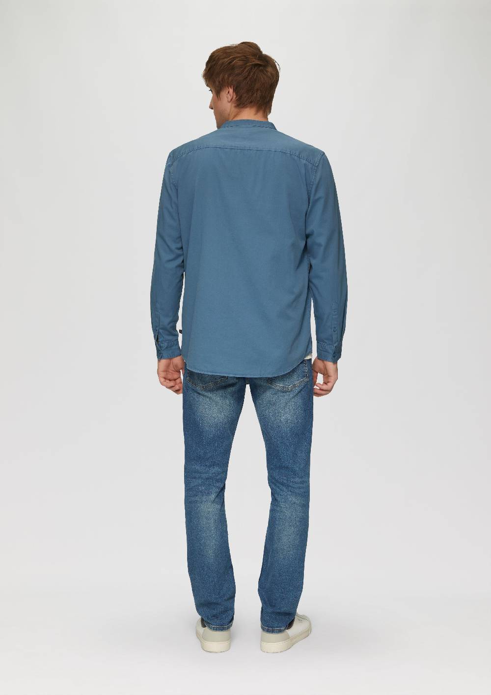 S.Oliver Regular Fit: Gewaschenes Hemd Mit Stickerei