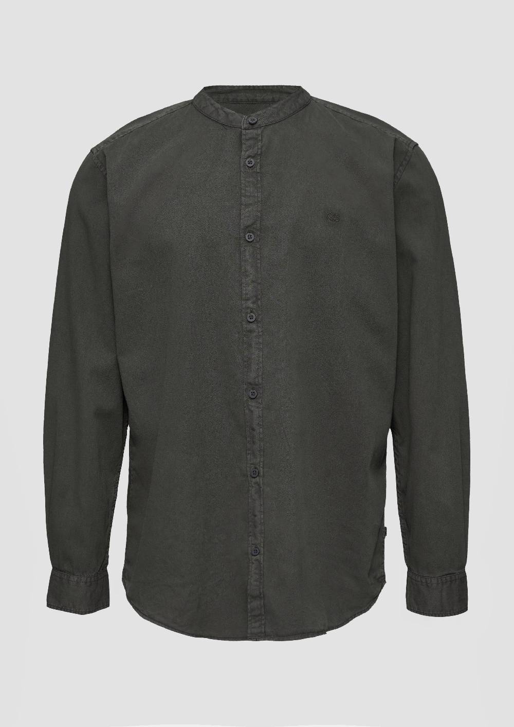 S.Oliver Regular Fit: Gewaschenes Hemd Mit Stickerei