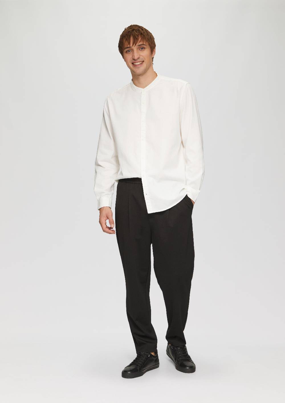 S.Oliver Regular Fit: Gewaschenes Hemd Mit Stickerei