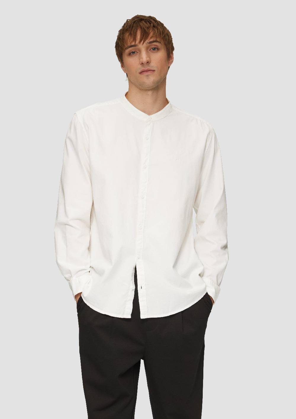 S.Oliver Regular Fit: Gewaschenes Hemd Mit Stickerei