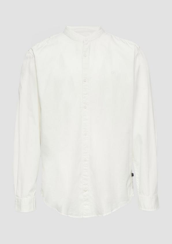 s.Oliver Regular Fit: Gewaschenes Hemd mit Stickerei