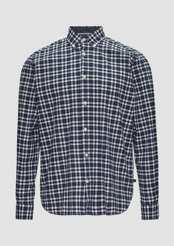 s.Oliver Regular Fit: Kariertes Hemd mit Button-Down-Kragen