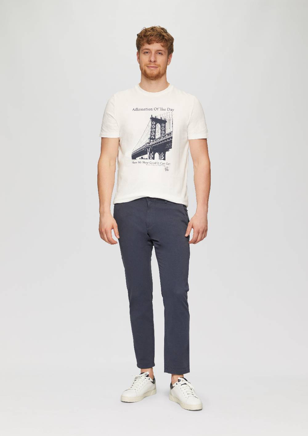 S.Oliver Regular Fit: Strukturierte Chino Aus Baumwollstretch