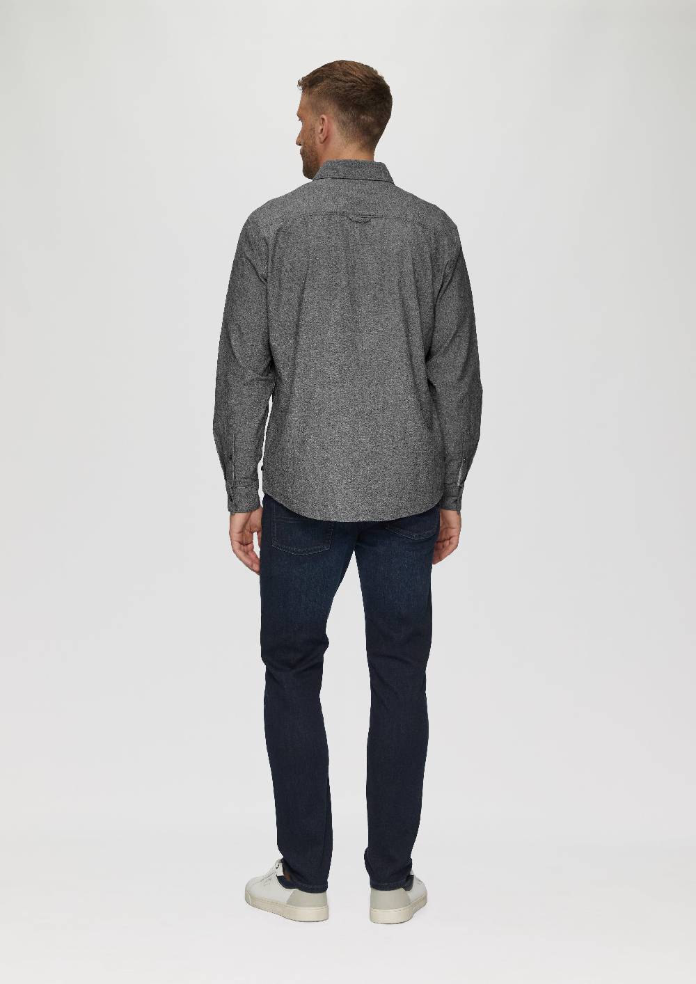 S.Oliver Regular Fit: Strukturiertes Hemd Mit Button-Down-Kragen