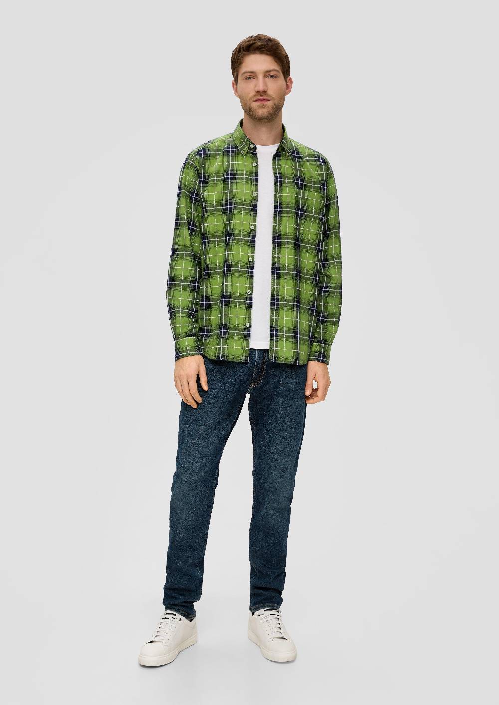 S.Oliver Regular: Langarmhemd Mit Button-down-Kragen