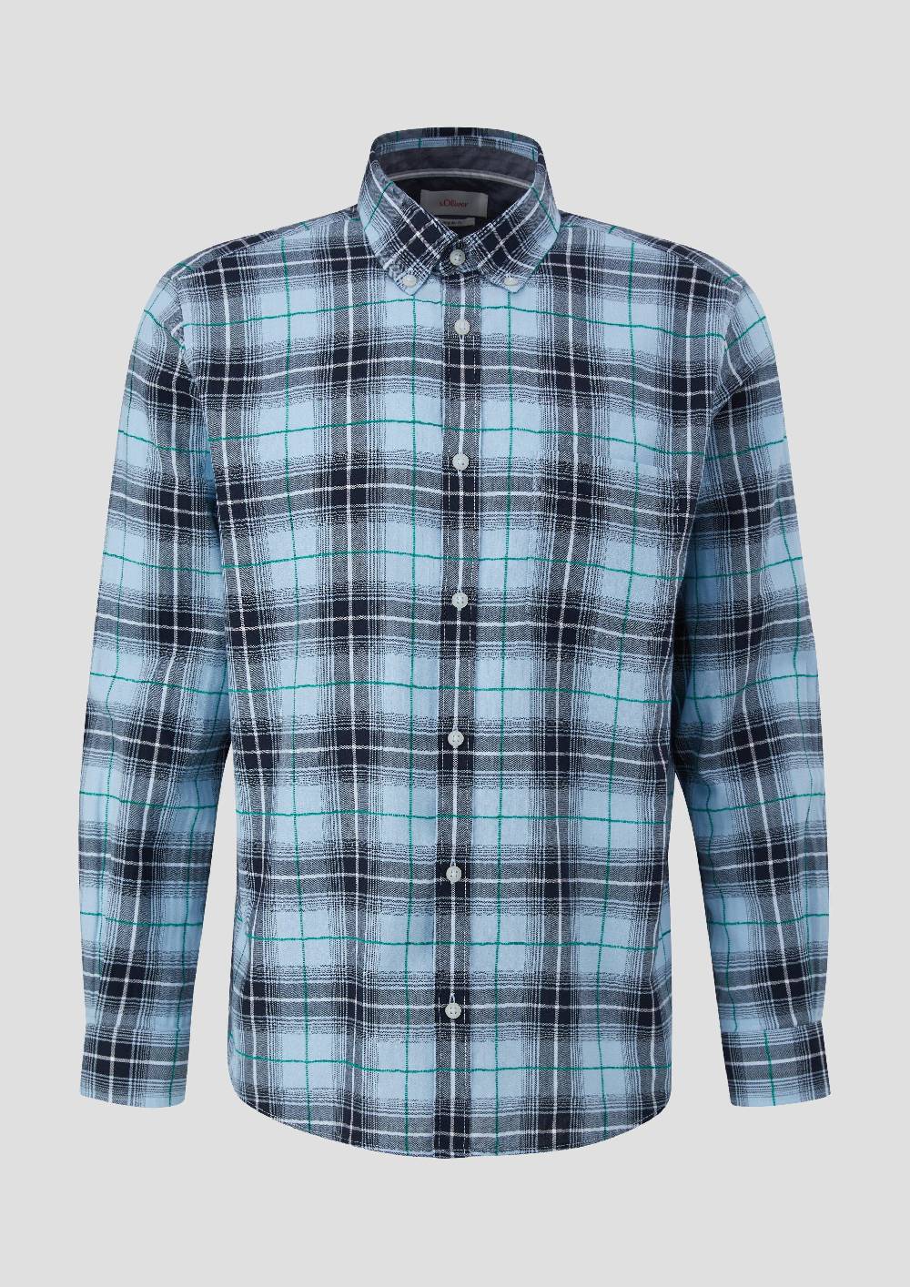 S.Oliver Regular: Langarmhemd Mit Button-down-Kragen