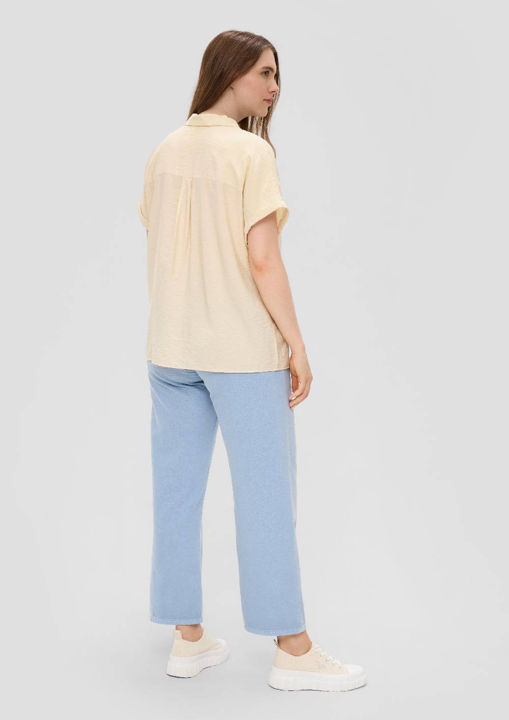 S.Oliver Relaxed Fit-Bluse Aus Viskosemix Mit Brusttaschen