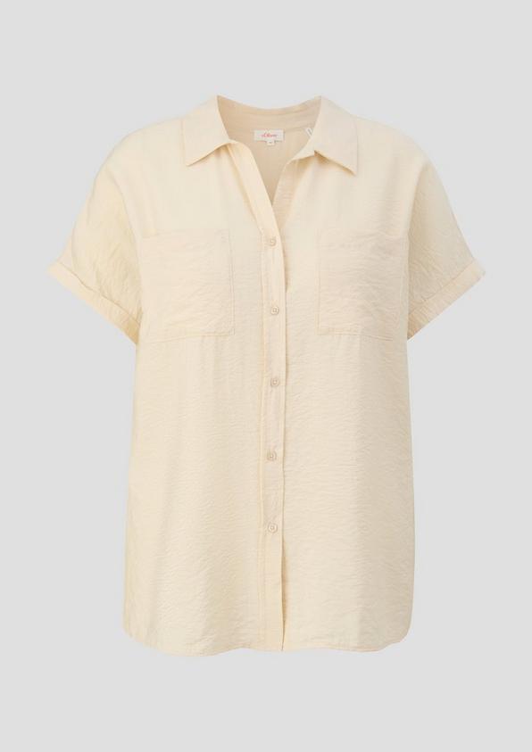 s.Oliver Relaxed Fit-Bluse aus Viskosemix mit Brusttaschen
