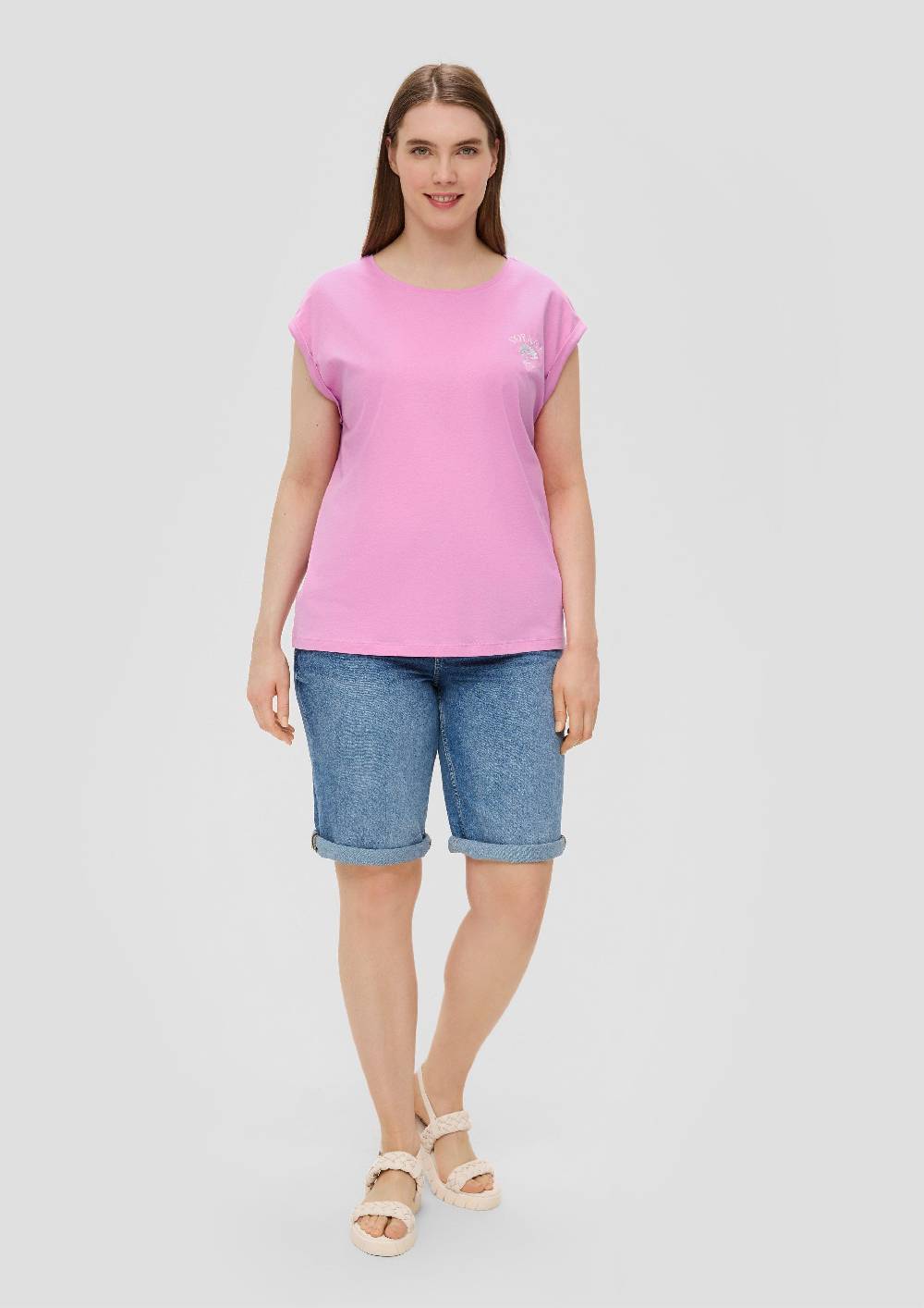 S.Oliver Relaxed-Fit-Shirt Aus Baumwolle Mit Frontprint