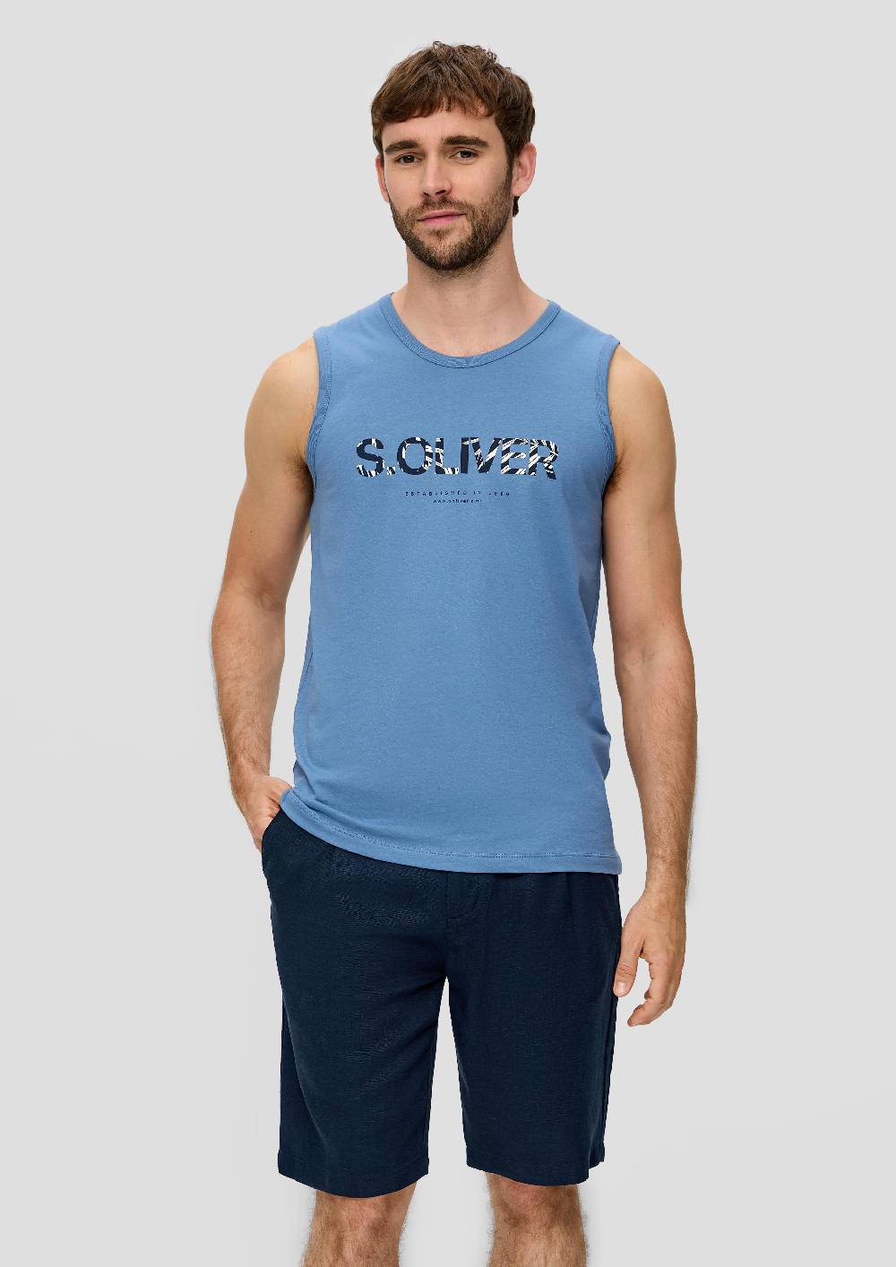 S.Oliver Relaxed-Fit-Shorts Aus Strukturiertem Leinenmischgewebe Mit Bundfalte