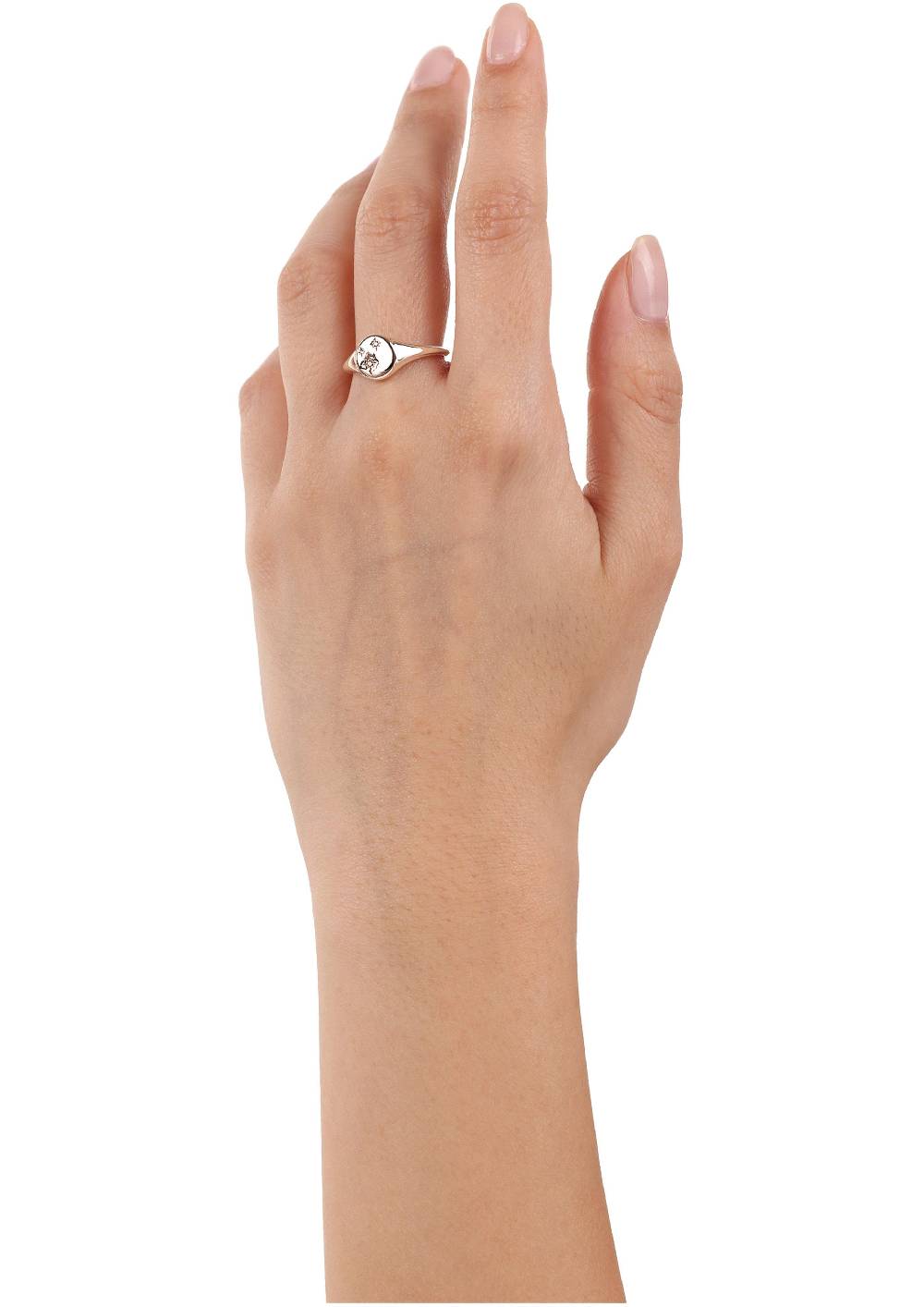 S.Oliver Rosévergoldeter Silber-Ring Mit Zirkonia-Steinen