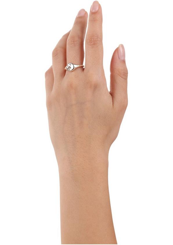 s.Oliver rosévergoldeter Silber-Ring mit Zirkonia-Steinen