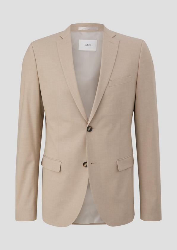s.Oliver s.O PURE: Anzugsakko mit feiner Webstruktur