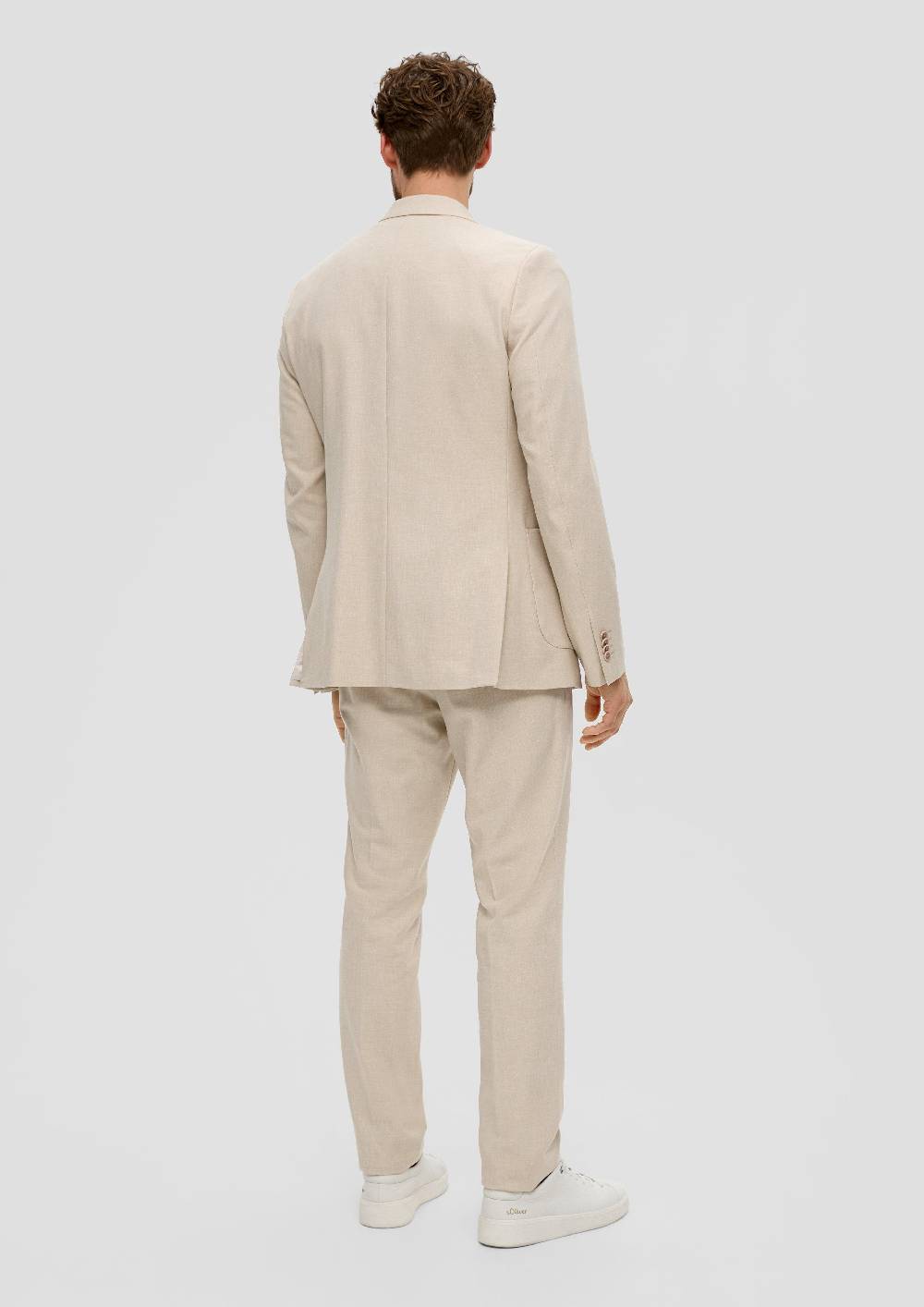 S.Oliver S.O PURE: Doppelreihiges Sakko Im Leinen-Look