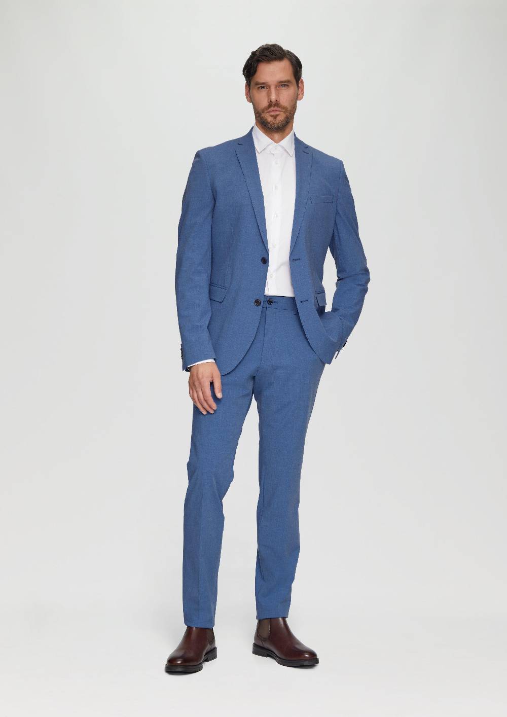 S.Oliver S.O PURE: Superelastisches Anzugsakko In Wolloptik