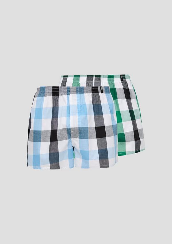 s.Oliver 2er-Pack Boxershorts mit Karo-Muster
