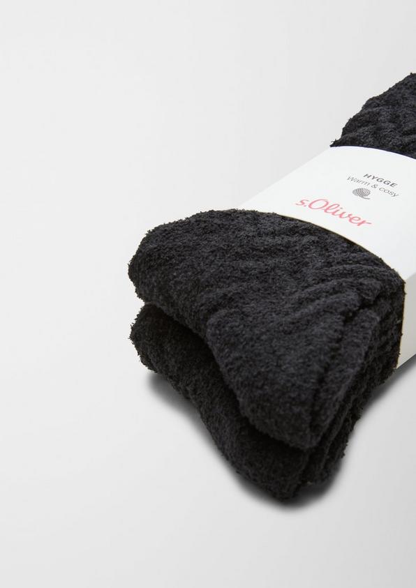 S.Oliver 2er-Pack Kuschelsocken Mit Struktur