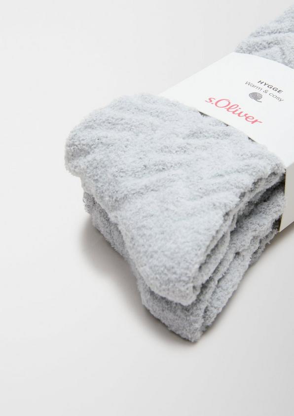S.Oliver 2er-Pack Kuschelsocken Mit Struktur
