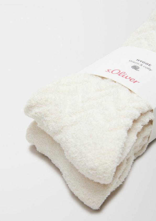 s.Oliver 2er-Pack Kuschelsocken mit Struktur