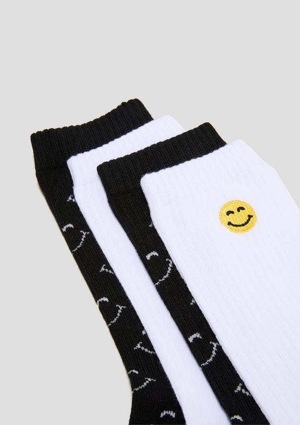 s.Oliver 2er-Pack Socken mit Smiley-Details