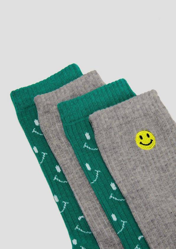 s.Oliver 2er-Pack Socken mit Smiley-Details