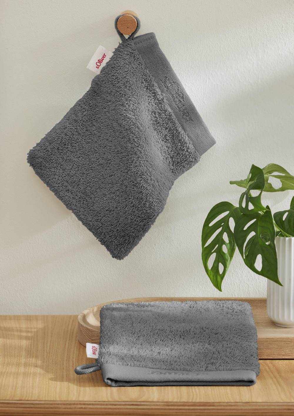 S.Oliver 2er-Pack Waschhandschuh