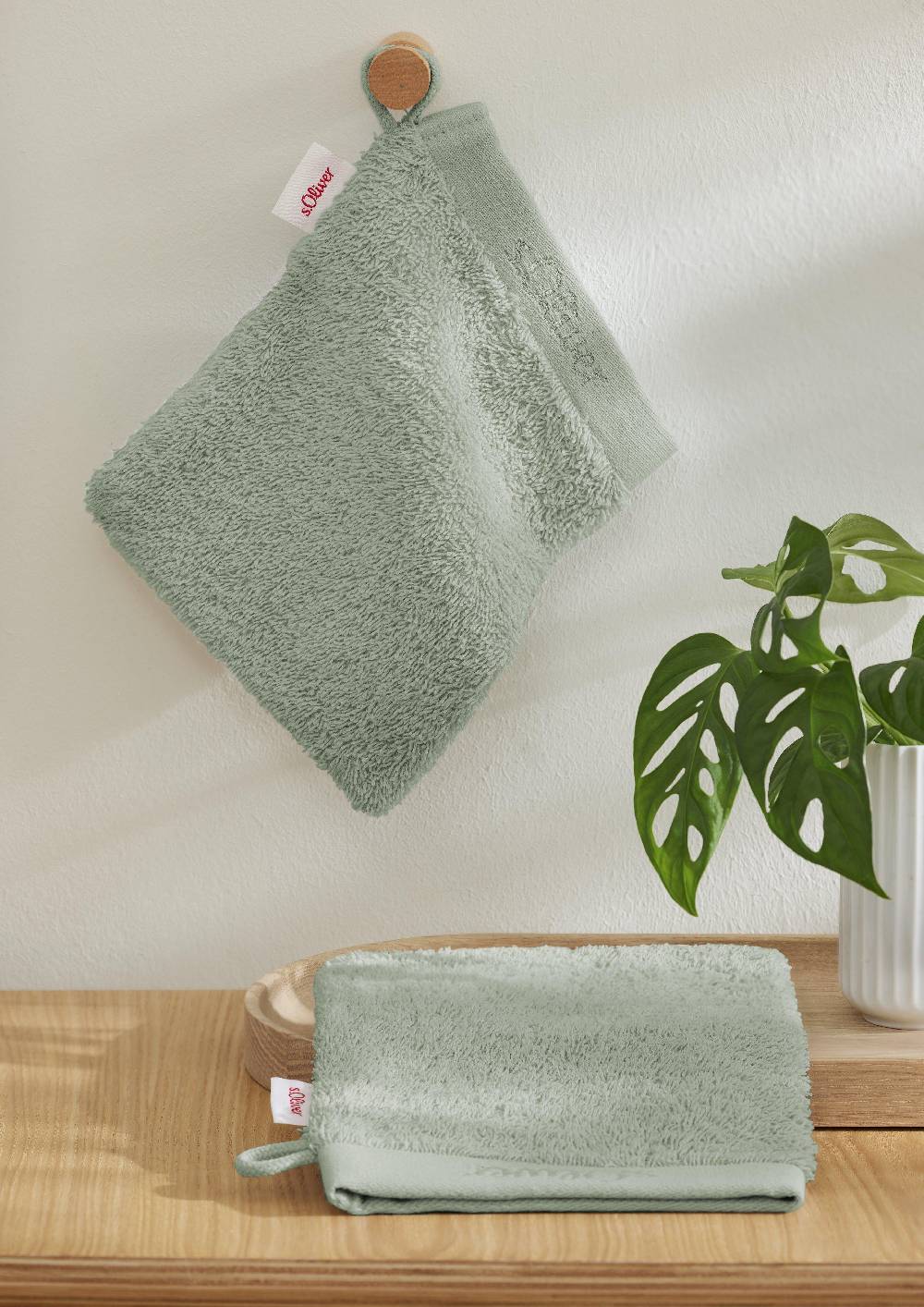 S.Oliver 2er-Pack Waschhandschuh