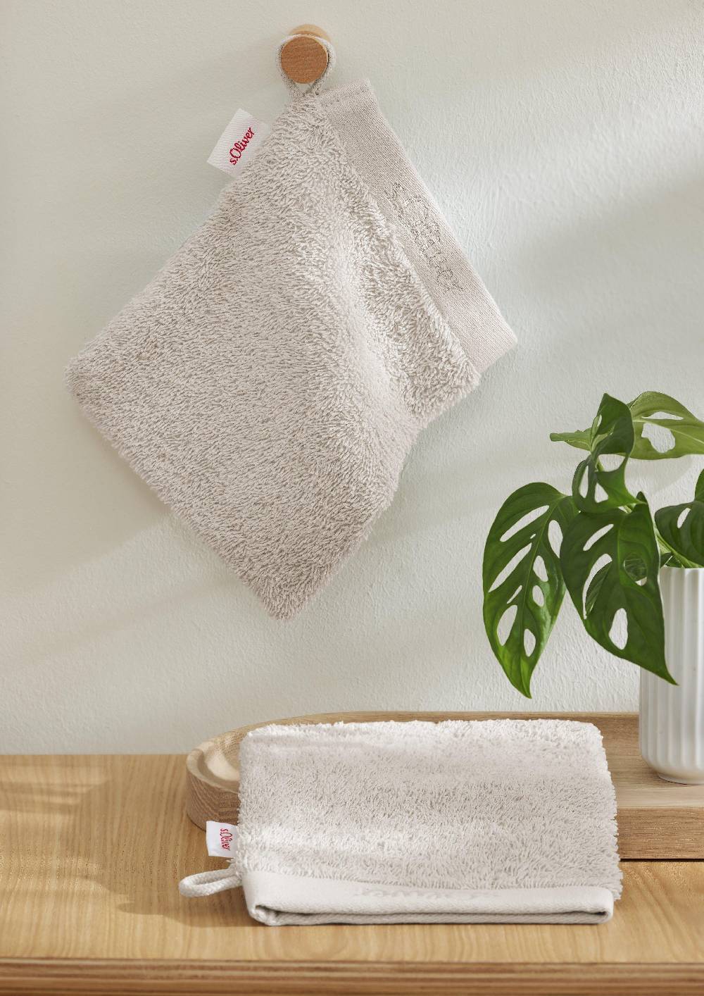 S.Oliver 2er-Pack Waschhandschuh